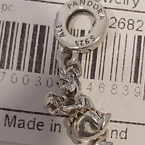 Auth PANDORA Disney 100th Anniversary Baloo Bear Lab Diamond Charm 792682C01